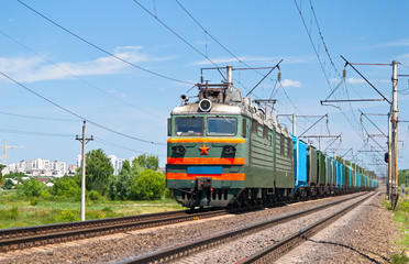 Obraz premium Freight electric train