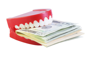 Teeth Eating Dollars - 38581587
