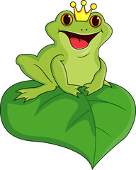 Funny king frog