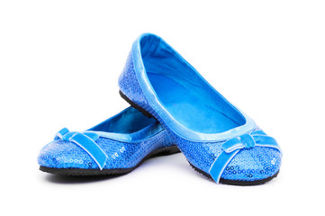 Ballet shoes isolated on the white