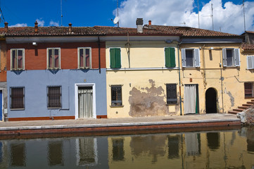 View of Comacchio. Emilia-Romagna. Italy.