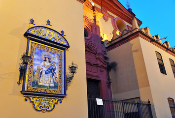 Naklejka premium Retablo religioso, Triana, Sevilla
