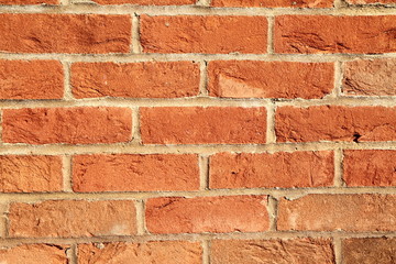 Brick wall in a close up