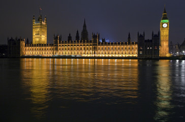 Fototapeta na wymiar Houses of Parliament at Night