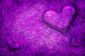 Grunge textured for Valentines day