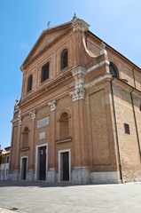 Fototapeta na wymiar Katedra św Kasjana. Comacchio. Emilia-Romagna. Włochy.