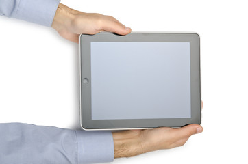 Tablet computer isolated on the white