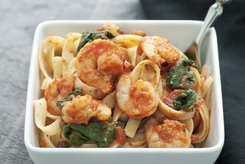 Fettuccini with Shrimp