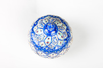 Oriental vase with lid