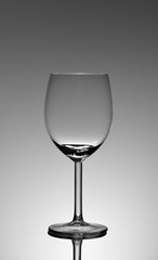 empty wine glass