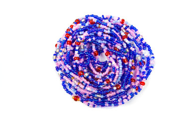Ornament from color beads