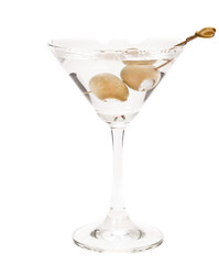 Martini with bleu chesse olives
