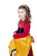 Bambina con vestito di carnevale