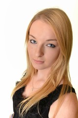 Naklejka premium Beautiful blond woman