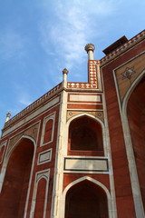Humayun Tomb in New Delhi during the sunny day, India.