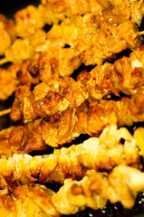 Roasted chicken kabob