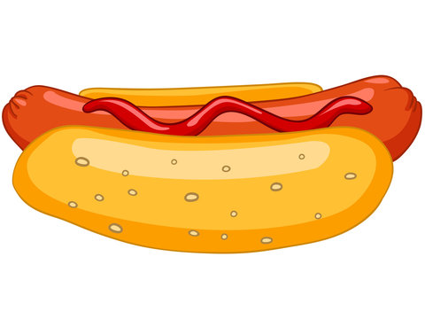 Cartoon Food Hotdog