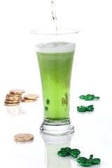 Green beer for St Patrick's Day