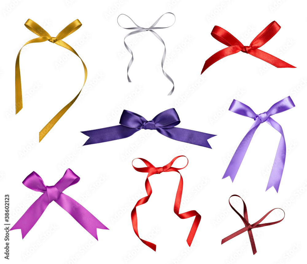 Poster silk ribbon knot gift christmas birthday holiday