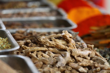 Traditional spices market in India