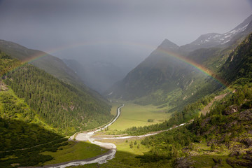 Rainbow in Alps