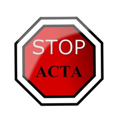 Stop ACTA - obrazy, fototapety, plakaty