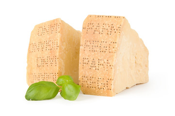 Piece of resh parmesan cheese