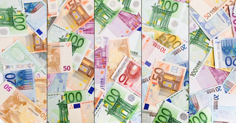 Abstract european currency background