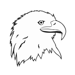 Eagle, head - tattoo