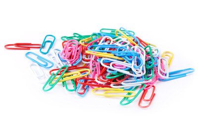 colorful paper clips