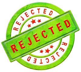 rejected stamp