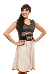 lovely woman in dress