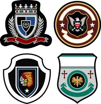 classic badge shield desgn