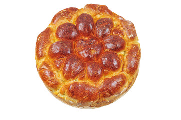 Traditional ritual bread isolated