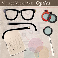 Vintage Vector Set - Optics