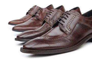 Male shoes in fashion concept