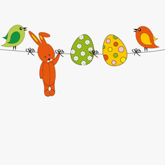 Naklejka premium Easter card
