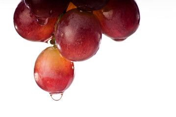 bunch of red grapes