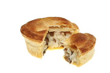 Chicken and mushroom pie
