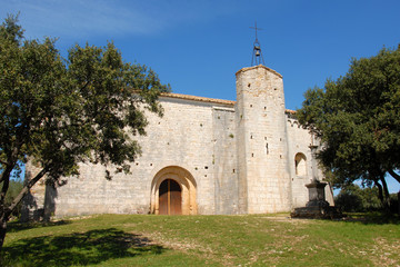 Fototapeta na wymiar Eglise Saint-Sylvestre des Brousses ,puéchabon