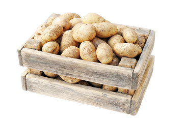 potatoes in a box