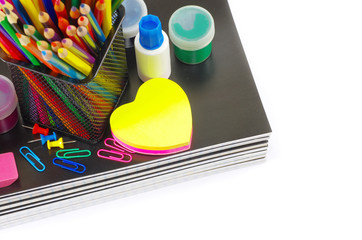 stationery and notebooks