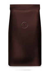 dark brown bag foil bag with valve