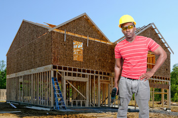 Black Man Construction Worker