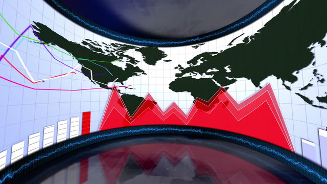 Business Charts in Monitor - HD1080