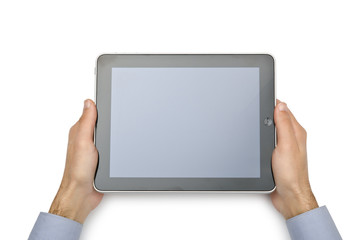 Tablet computer isolated on the white