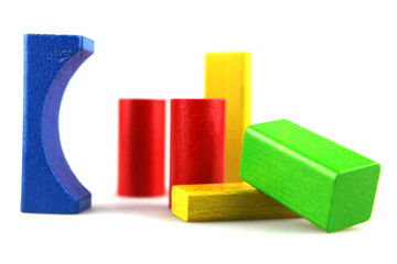 Wooden building blocks