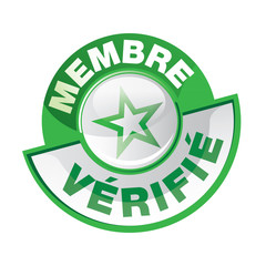 bouton : membre vérifié