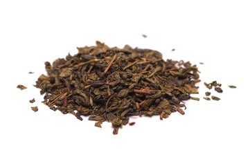 Dry green tea