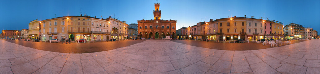 Fototapeta na wymiar Casalmaggiore, Cremona do 360 stopni